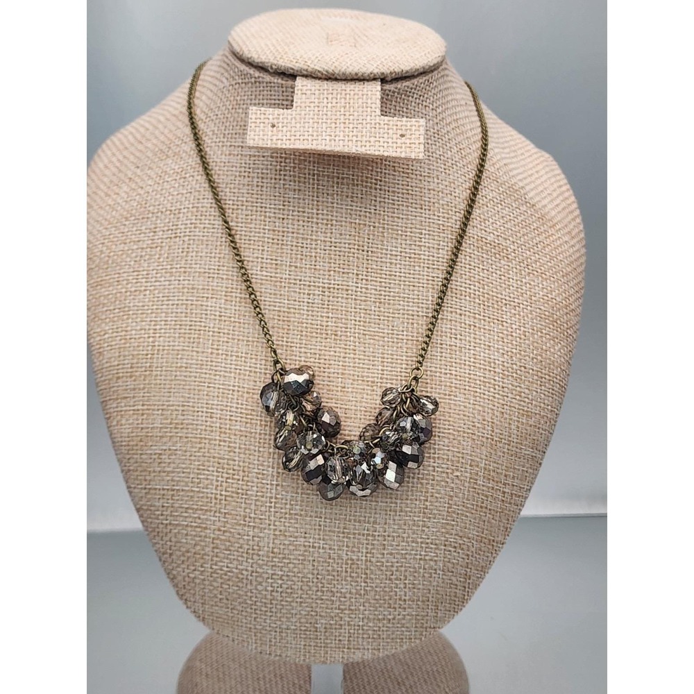 Vtg KENNETH COLE REACTION Signed Necklace Smokey Faceted Beads FREE $HIPPING!! - Picture 9 of 10